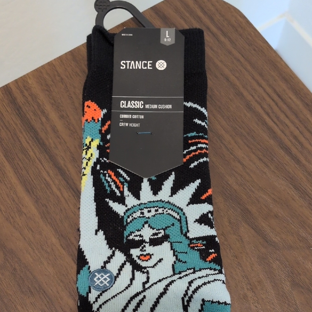 Stance Black Socks with Colorful Statue Design - Picture 2 of 5